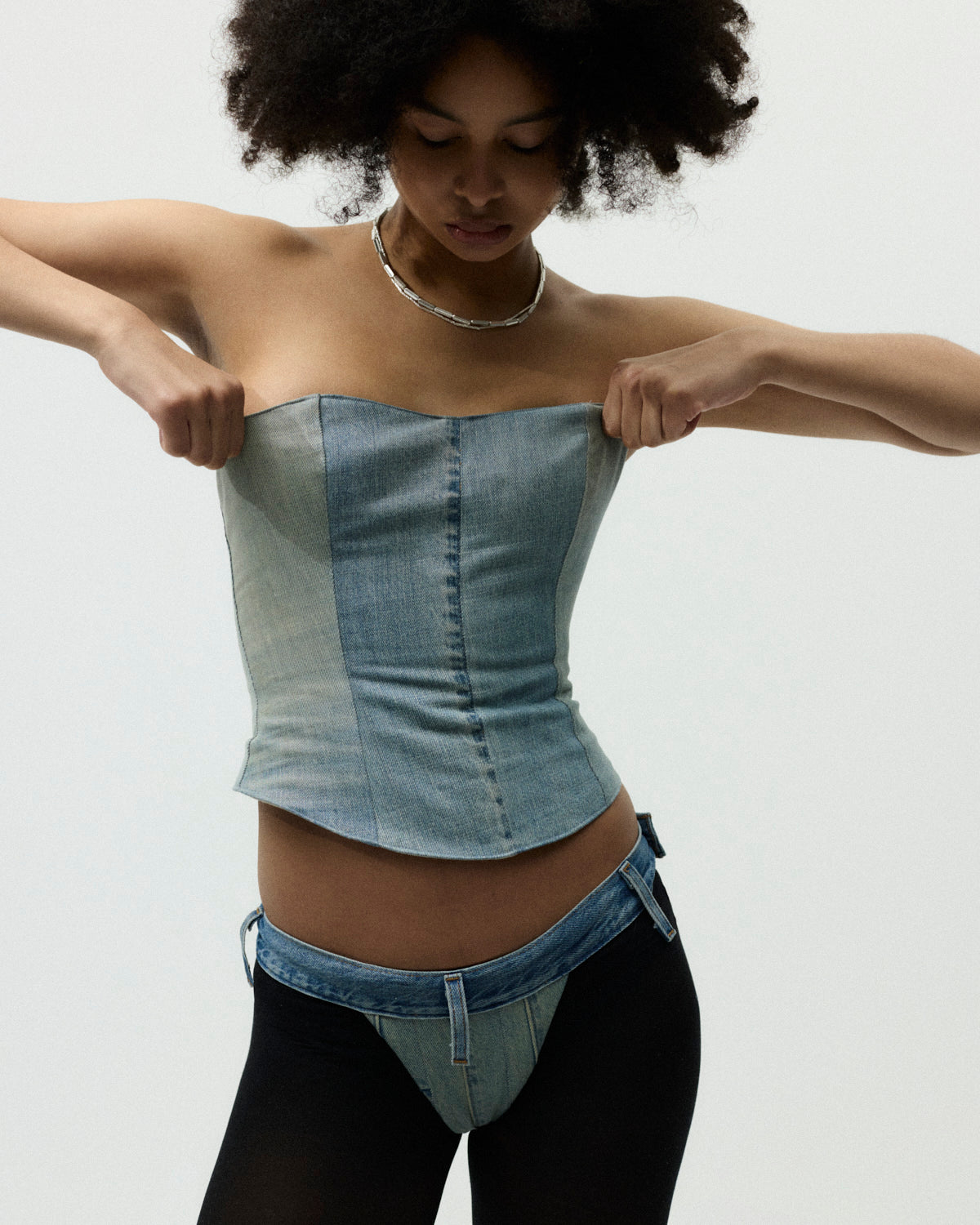 DENIM CORSET