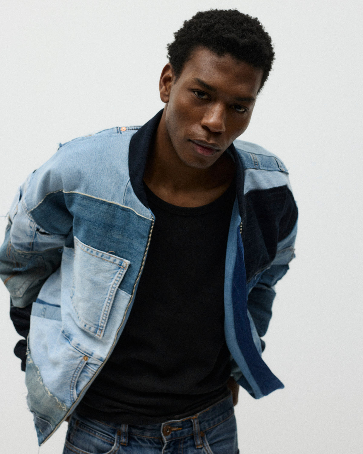 DENIM BOMBER
