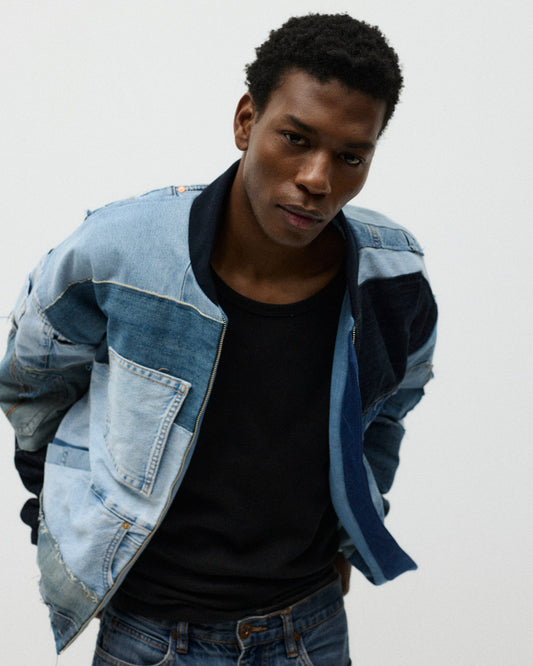DENIM BOMBER