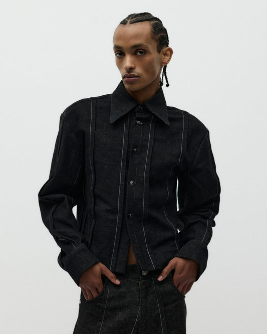 BLACK STAPLE SHIRT